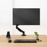 Tooq Supporto da tavolo con braccio articolato per monitor da 13"-32" - Girevole e inclinabile - Gestione dei cavi - Peso massimo 9 kg - VESA 100x100 mm - Colore nero - immagine 4