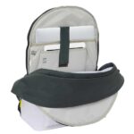 Safta Real Madrid Zaino antifurto per laptop fino a 15,6" - Tasca per tablet fino a 11" - USB integrato - Cerniera con doppio tirante - 31x44x18 cm - Colore bianco e nero - immagine 3