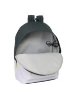 Safta Real Madrid Zaino antifurto per laptop fino a 15,6" - Tasca per tablet fino a 11" - USB integrato - Cerniera con doppio tirante - 31x44x18 cm - Colore bianco e nero - immagine 5