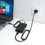 Aisens Caricabatterie portatile GaN USB-C/PD 45W - Cavo da 1,80 m - Colore nero - immagine 5