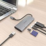 Aisens USB-C Dock 6 in 1 - USB-C a 1xHDMI - 1xUSB-A 10G - 2xUSB-C 10G - 1xSD - 1xMicroSD - 20 cm - Colore grigio - immagine 5
