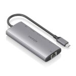 Aisens USB-C Dock 6 in 1 - USB-C a 1xHDMI - 1xRJ45 - 1xUSB-A 10G - 2xUSB-C 10G - 1xUSB-C PD 100W - 20 cm - Colore grigio - immagine 2