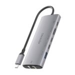 Aisens USB-C Dock 6 in 1 - USB-C a 1xHDMI - 1xRJ45 - 1xUSB-A 10G - 2xUSB-C 10G - 1xUSB-C PD 100W - 20 cm - Colore grigio - immagine 3