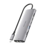 Aisens USB-C Dock 7 in 1 - USB-C a 1xHDMI - 1xRJ45 - 1xUSB-A 10G - 2xUSB-C 10G - 1xSD - 1xMicroSD - 20 cm - Colore grigio - immagine 3