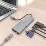 Aisens USB-C Dock 7 in 1 - USB-C a 1xHDMI - 1xRJ45 - 1xUSB-A 10G - 2xUSB-C 10G - 1xSD - 1xMicroSD - 20 cm - Colore grigio - immagine 5