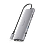 Aisens USB-C Dock 8 in 1 - USB-C a 1xHDMI - 1xRJ45 - 1xUSB-A 10G - 2xUSB-C 10G - 1xUSB-C PD 100W - 1xSD - 1xMicroSD - 20 cm - Colore grigio - immagine 3