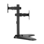 Aisens Supporto da tavolo per 2 monitor da 17"-32" - Inclinabile e ruotabile - Gestione dei cavi - Peso max 8 kg - VESA max. 100x100 mm - Colore nero - immagine 2