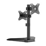 Aisens Supporto da tavolo per 2 monitor da 17"-32" - Inclinabile e ruotabile - Gestione dei cavi - Peso max 8 kg - VESA max. 100x100 mm - Colore nero - immagine 3