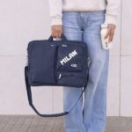 Milan 430 Since 1918 Custodia per laptop fino a 17" - Chiusura con cerniera - 3 scomparti - 42x34x9cm - Colore blu - immagine 2