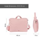 Milan 430 Since 1918 Custodia per laptop fino a 17" - Chiusura con cerniera - 3 scomparti - 42x34x9 cm - Colore rosa - immagine 3