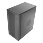 Tacens Aerom Case Minitorre Micro ATX/Mini ITX - Ventola ultrasilenziosa da 120 mm - Pannello frontale e laterale in rete - Struttura metallica - Porta audio/USB-A - 380x330x189 mm - Colore nero - immagine 2