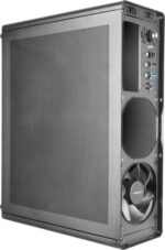 Tacens Aerom Slim 500 Case minitower ultracompatto Micro ATX - Ventola FDB da 90 mm - Alimentatore TFX 500 W - Pannello frontale e laterale in rete - Porta USB-A/USB-C/Audio - 334 x 272 x 102 mm - Colore nero - immagine 4