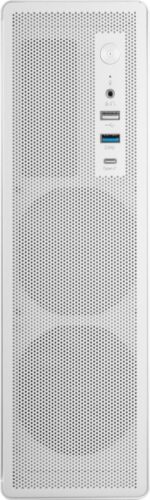 Tacens Aerom Slim 500 Case minitower ultracompatto Micro ATX - Ventola FDB da 90 mm - Alimentatore TFX 500 W - Pannello frontale e laterale in rete - Porta USB-A/USB-C/Audio - 334 x 272 x 102 mm - Colore bianco - immagine 2