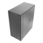 Tacens Aero Case Semitorre ATX - Ventola ultrasilenziosa da 120 mm - Pannello frontale e laterale in rete - Struttura metallica - Porta audio/USB-A - 414x342x186 mm - Colore nero - immagine 3