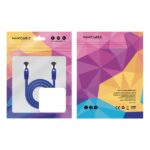 Nanocavo Cavo di rete Patch cord Cat.8.1 2Ghz LSZH SSTP AWG26 - Lunghezza 0,5 m - Colore blu - immagine 5