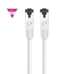 Nanocavo Cavo di rete Patch cord Cat.8.1 2Ghz LSZH SSTP AWG26 - Lunghezza 0,30 m - Colore bianco - immagine 3