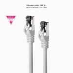 Nanocavo Cavo di rete Patch Cat.8.1 2Ghz LSZH SSTP AWG26 - Lunghezza 1 m - Colore grigio - immagine 2