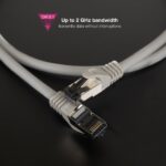 Nanocavo Cavo di rete Patch Cat.8.1 2Ghz LSZH SSTP AWG26 - Lunghezza 1 m - Colore grigio - immagine 4