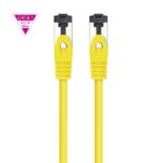 Nanocavo Cavo di rete Patch cord Cat.8.1 2Ghz LSZH SSTP AWG26 - Lunghezza 1 m - Colore giallo - immagine 3
