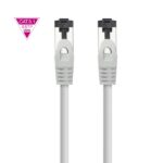 Nanocavo Cavo di rete Patch cord Cat.8.1 2Ghz LSZH SSTP AWG26 - Lunghezza 3 m - Colore grigio - immagine 3