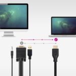 Nanocavo Cavo convertitore da VGA a HDMI - VGA/M-HDMI/M + Audio -  1,8 m - Colore nero - immagine 4