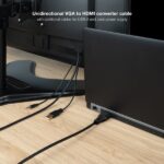 Nanocavo Cavo convertitore da VGA a HDMI - VGA/M-HDMI/M + Audio -  1,8 m - Colore nero - immagine 5