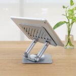 Tooq Supporto per laptop fino a 13" - Rotazione a 360° - Pieghevole e portatile - Colore argento - immagine 3