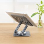 Tooq Supporto per laptop fino a 13" - Rotazione 360° - Pieghevole e portatile - Colore grigio - immagine 3