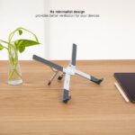 Tooq Supporto per laptop fino a 17,3" - Pieghevole e portatile - Colore argento - immagine 5