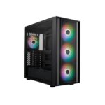 Cooler Master Masterbox 600 Case Mid Tower ATX/MicroATX/Mini-ITX - 3 ventole frontali RGB da 140 mm - 1 ventola posteriore RGB da 120 mm - Finestra laterale - Griglia in metallo - 230x481x474 mm - Colore nero - immagine 2