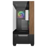 Cooler Master Elite 690 Wood Case Mid Tower ATX/MicroATX/Mini-ITX - 3 ventole RGB da 120 mm - Vista panoramica - Doppia camera - 2xUSB-A - 1xUSB-C - 434x218x454 mm - Colore nero - immagine 2