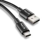 NGS ZYRO-AC Cavo da USB-C a USB-A - Ricarica rapida - 480 Mbps - 15 W - 1 metro - Colore nero - immagine 3
