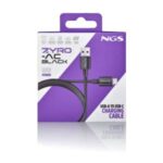 NGS ZYRO-AC Cavo da USB-C a USB-A - Ricarica rapida - 480 Mbps - 15 W - 1 metro - Colore nero - immagine 5