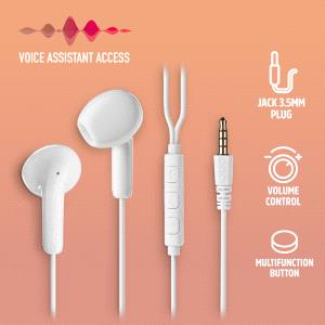 5 mm - Pulsante multifunzione - Colore bianco