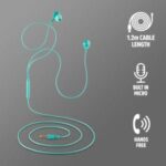 NGS CROSS DRIFT Auricolari intraurali con microfono - Jack da 3,5 mm - Pulsante multifunzione - Colore verde - immagine 4