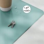 Leitz Tappetino da scrivania grande 80x40 cm - Spessore 2 mm - Antiscivolo - Impermeabile - Colore verde menta - immagine 4