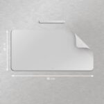 Leitz Tappetino da scrivania grande 80x40 cm - Spessore 2 mm - Antiscivolo - Impermeabile - Colore grigio - immagine 5