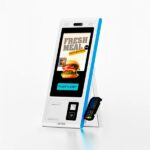 AVPos Chiosco self-service da tavolo DK22 - 22 pollici touchscreen - RK3568  - 8 GB di memoria - SSD 128 GB - Scanner 2D - Stampante termica - WIFI - Android 13 - Colore bianco - immagine 3