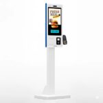 AVPos Chiosco self-service da pavimento FK27 - 27 pollici touchscreen - RK3568 - 8 GB di memoria - SSD 128 GB - Scanner 2D - Stampante termica - WIFI - Android 13 - Colore bianco - immagine 3