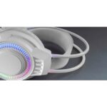 Mars Gaming MH124 Cuffie da gioco - Cavo da 180 cm - Controllo del volume - Microfono flessibile integrato - Illuminazione FRGB - Colore bianco - immagine 3