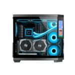 Mars Gaming MC-3TCORELCD Case Tower ATX - Schermo IPS da 7,2" personalizzabile - Triplo vetro temperato - Supporto per raffreddamento a liquido fino a 360 mm - 7 slot di espansione - 440 x 286 x 401 mm - Colore nero - immagine 3