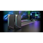 Mars Gaming MS72 Altoparlanti da gioco da 15 W - Luci RGB - Jack da 3,5 mm - Processore audio DSP - 178 x 79 x 110 mm - Colore nero - immagine 4
