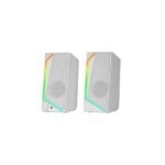 Mars Gaming MS72 Altoparlanti da gioco da 15 W - Luci RGB - Jack da 3,5 mm - Processore audio DSP - 178 x 79 x 110 mm - Colore bianco - immagine 3