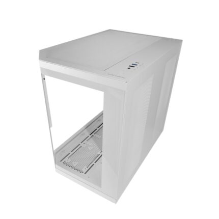 2" personalizzabile - Triplo vetro temperato - Supporto per raffreddamento a liquido fino a 360 mm - 7 slot di espansione - 440x286x401 mm - Colore bianco