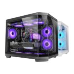 Mars Gaming MC-3TCOREM Minitorre ultracompatta - Supporto MicroATX/Mini-ITX - Triplo vetro temperato - Doppia camera - 5 slot di espansione - 435x287x370 mm - Colore nero - immagine 3