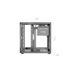 Mars Gaming MC-3TLITE Minitorre ultracompatta - Ventola da 120 mm FRGB integrata - Triplo vetro temperato - Supporto MicroATX/Mini-ITX - 4 slot di espansione - 337 x 276 x 342 mm - Colore nero - immagine 5