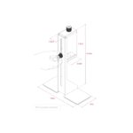 Mars Gaming MCA-GCBPRO Supporto per scheda grafica GPU - Regolabile in altezza - Base magnetica antiscivolo - Acciaio - 100x40x144mm - Colore nero - immagine 3