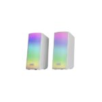 Mars Gaming MSRGB2 Altoparlanti da gioco da 15 W - Luci RGB - Bluetooth 5.3 - Alimentazione tramite USB - Jack da 3,5 mm - Colore bianco - immagine 4