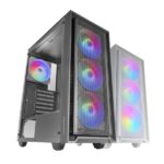 Mars Gaming MC-AIR Case Tower ATX - 4 ventole da 120 mm FRGB - Griglia frontale in metallo - Doppia camera - 7 slot di espansione - Colore nero - immagine 2