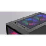 Mars Gaming MC-AIR Case Tower ATX - 4 ventole da 120 mm FRGB - Griglia frontale in metallo - Doppia camera - 7 slot di espansione - Colore nero - immagine 4